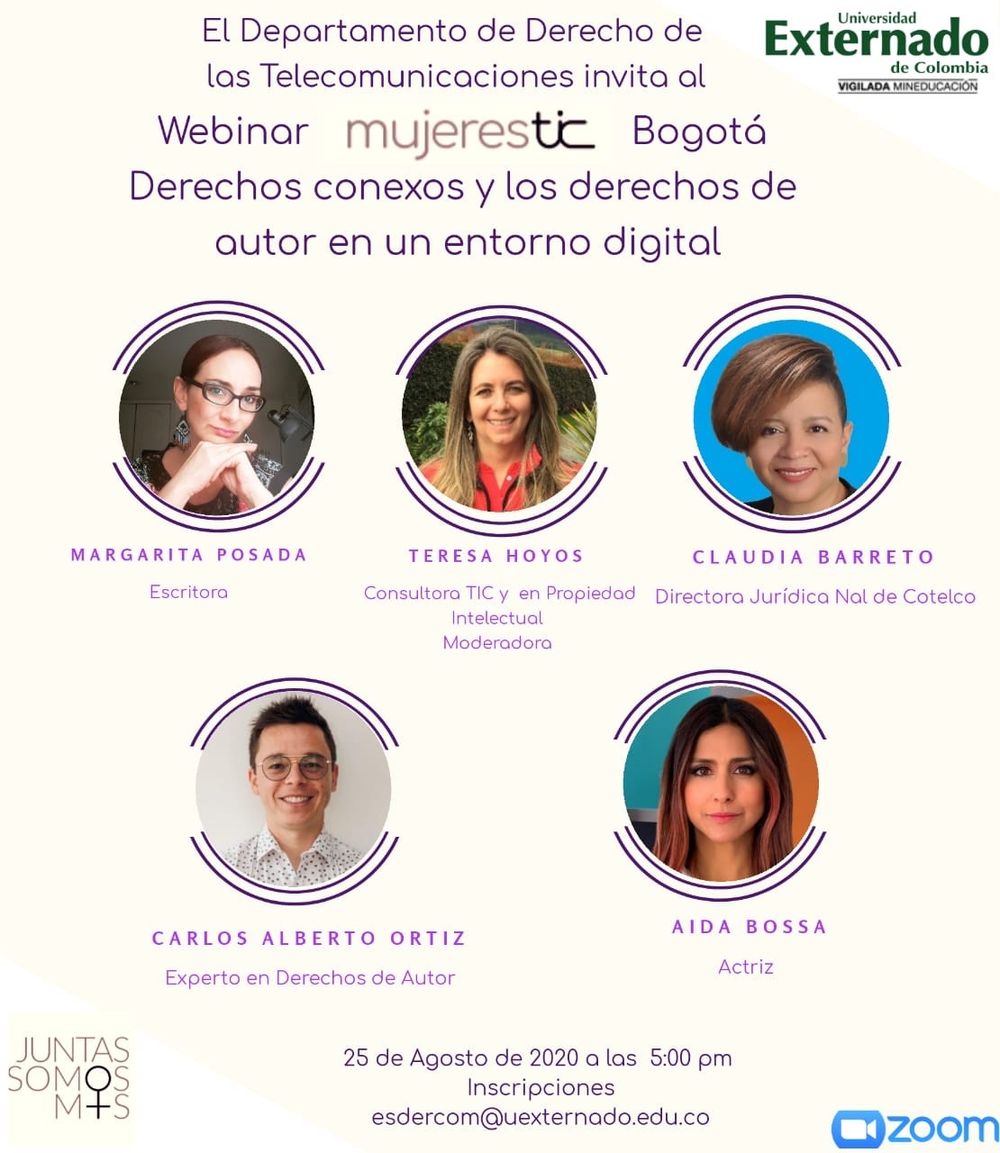 Webinar Mujeres TIC Bogotá: panel “Derechos conexos y derechos de autor en  un entorno digital” - Blog Jurídico - TECH